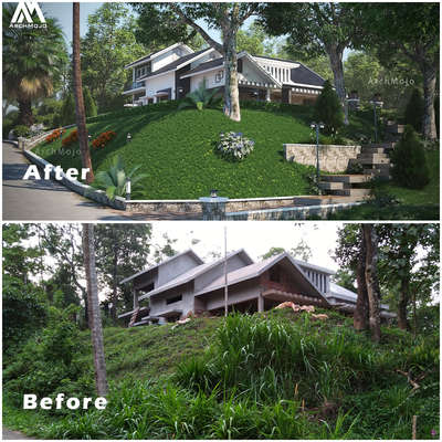 "Witness the stunning transformation of this house exterior and landscape – a captivating before and after journey!" 
Client; Anoop            
 Wayanad
#architecture #architecturaldesign #archilovers #archdaily #architecturelovers #designinspiration #buildingdesign #interiorarchitecture #architecturalphotography #modernarchitecture #architecturaldetails #architecturaldigest #architecturedesign #creative_architecture #architecturegram #architecturalbeauty #ArchitecturalWonders #architecturephotography #architectureporn #architects #architecturelover #architecturalstyle #architecturalinspiration #architectureview #architecturalart #StructuralDesign #urbanarchitecture #architecturalrendering #architecturalmodel