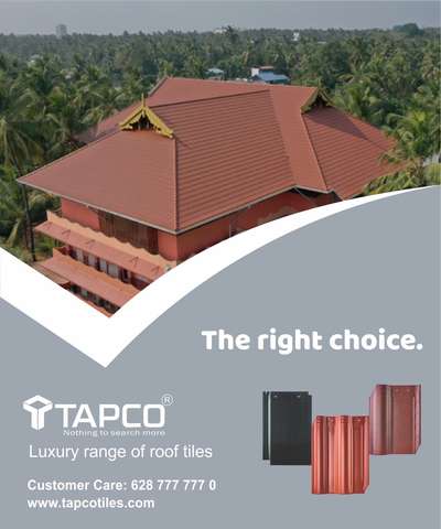 Choose the best. Right choice is always Tapco!  #tapco  #tapcoroof  #RoofingIdeas #roofing #Roofing #roof #roofdesign #rooftile #roofingtile #rooftiles #frontelevation #elevation