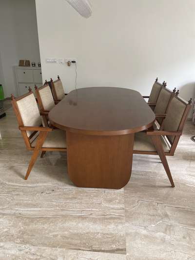 Dining Table 6 seeter #DiningChairs 
 #DiningTable  #InteriorDesigner