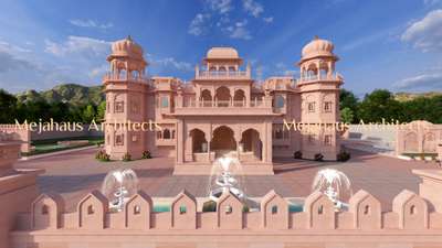 Heritage haveli design  #haveli  #HouseDesigns  #ElevationDesign  #3Delevation  #rajasthanistyle