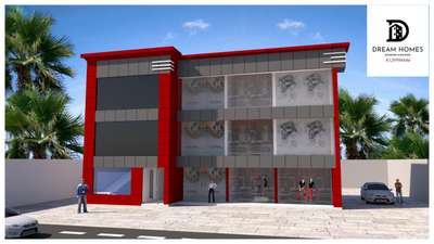 #3d view# shop exterior view# elevation#