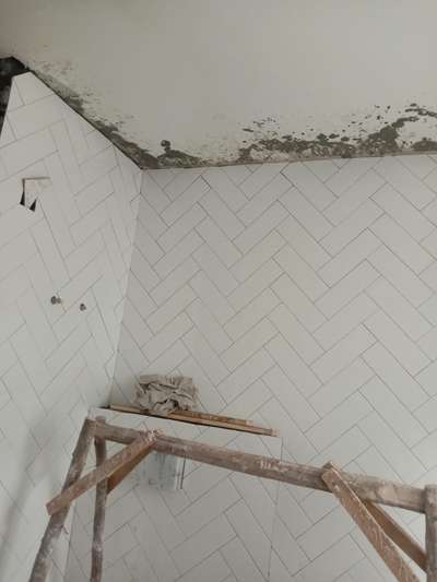 white ceramic tile zik Zak fitted looks always good  
 #FlooringTiles  #BathroomTIles  #KitchenTiles  
 #tiles 
 #tilework  # #tileinstallation  #tilework