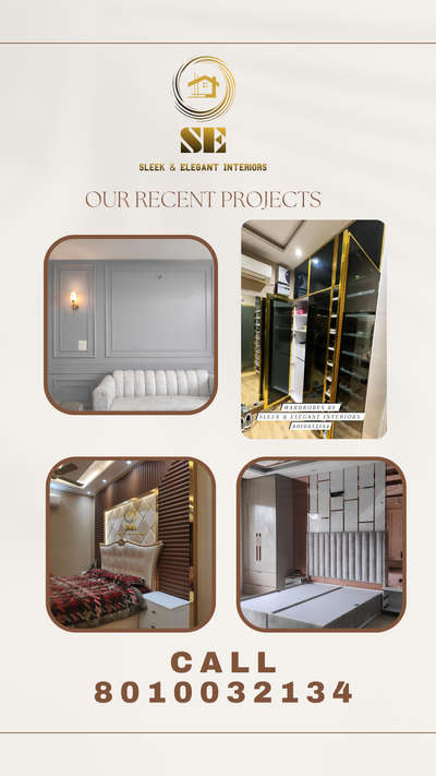 Recent Projects By Sleek & Elegant Interiors
#GreaterFaridabad #faridabad #InteriorDesigner #sleekelegantinteriors #BedroomDecor #MasterBedroom #LivingroomDesigns