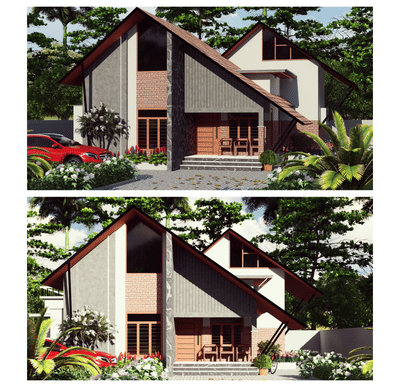 Kerala style modern house 🏡 
 #KeralaStyleHouse  #keralastyle  #moderndesign  #modernhousedesigns  #modernhouse  #modernarchitecturedesign  #kerala_architecture  #Architect  #HouseDesigns  #RoofingDesigns  #RoofingIdeas  #white_colour_house  #white  #cladding  #TraditionalHouse  #RoofingDesigns  #stonecladding