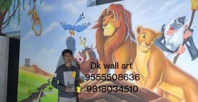 #dkwallart #dkdeepakkanojia #desiner #artist #cartoonwallpainting #cartoonwallart #3DPainting #3dwalldesign #painting #cartoonartwork