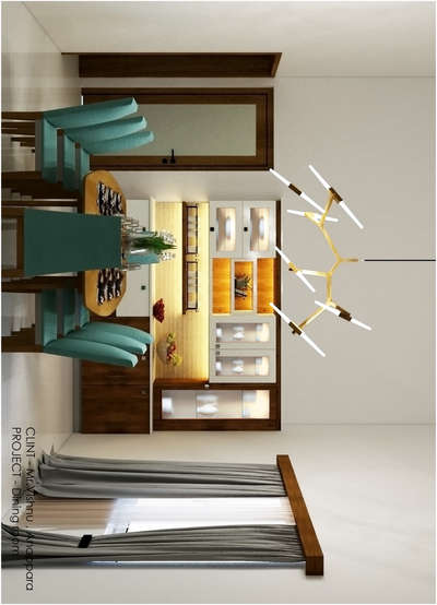 dining space with crockery shelf..my 3d