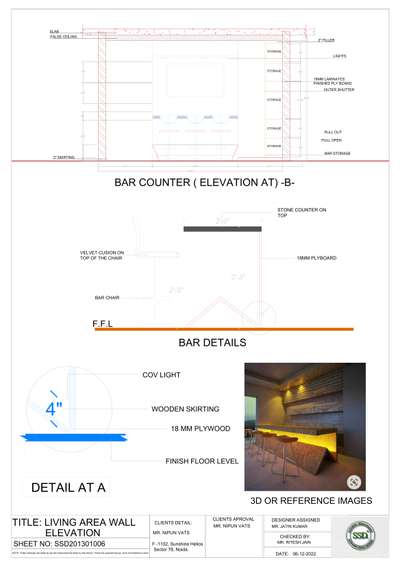 2D Bar detail
Contact for more such drawings.
 #bardesign #Barcounter #2dDesign  #2DPlans #Architectural&Interior