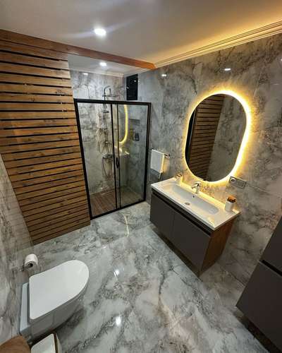 #washroomdesign #BathroomTIles #washbasin #partitionglass #LUXURY_INTERIOR #Washroomideas #washroominterior