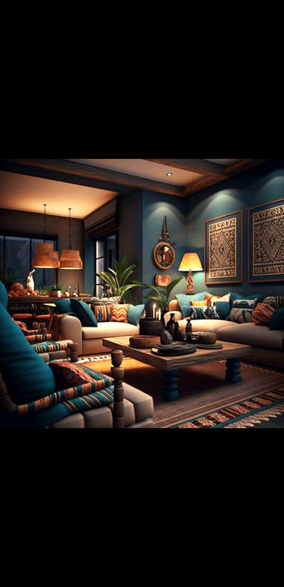 #LivingroomDesigns  #bohemia #InteriorDesigner  #beautifulhouse #earthydesign #darkshades