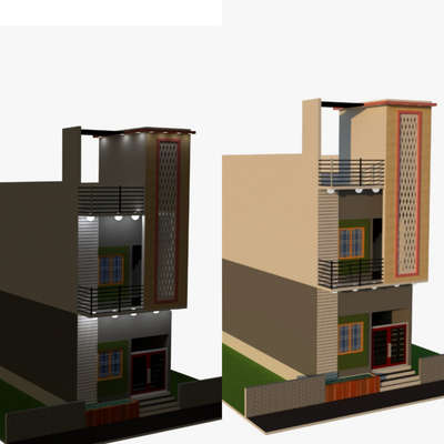 15x30 Front Elevation design #trendingdesign #view #viralkolo