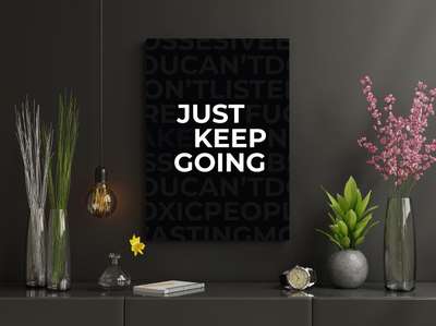 Just Keep Going
Lots of positive prints available on our website

If you're creating your own gallery wall, don't forget that you can head to the collection section on the website for discounts on multiple prints
#canvaswall #wallart #artwork #walldecor #decorshopping