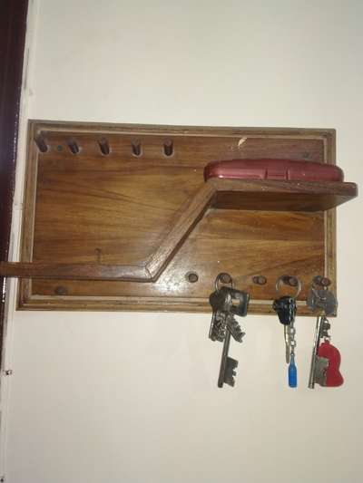 wooden key 🗝️ holder  #wooden