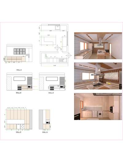 2D 3Dkitchen detail drawings.
Drawing cotation 👇
 #ClosedKitchen 
#KitchenIdeas 
#LargeKitchen 
#KitchenCabinet 
#KitchenRenovation 
#newproject 
#villa_design 
#kitchendesign  
 #villaproject