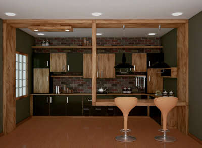 A small kitchen..