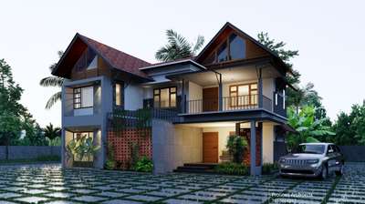 2500 sqft modern concept design  #HouseDesigns