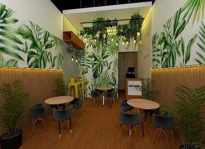 3d image of upcoming cafe