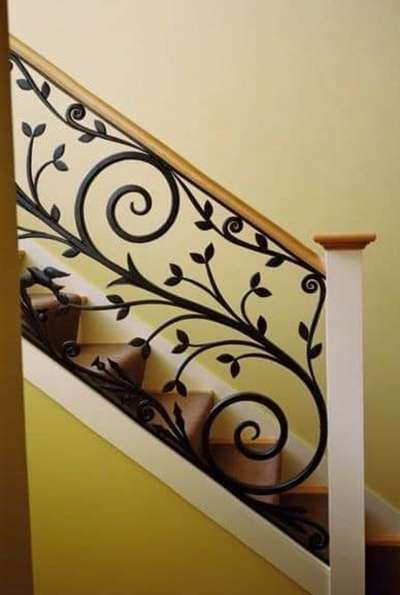 rought iron staircase railing