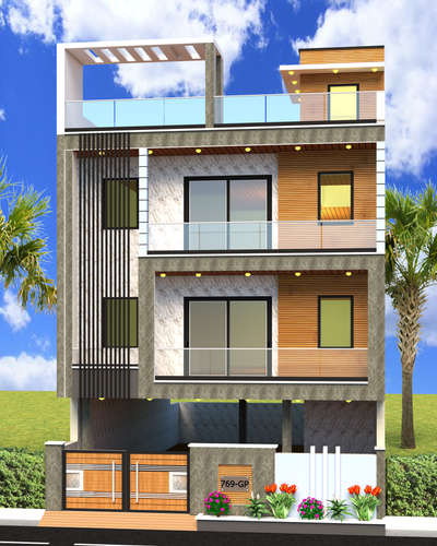 Elevation design in reasonable price contact or WhatsApp :- 7015055462