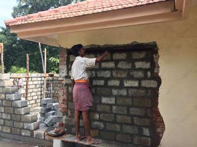 Renovation
 3mile 
brick working 
damaged walls repair 
slab casting  #HouseRenovation  #BathroomRenovation  #slabconcreting  #slabsteel  #airadesigns  #airainfrastructure