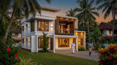 When the lights turn warm and the house turns into a feeling.
This is what “home” truly looks like.

#eveningvibes#aesthetic#beautifulhomes#viral
#viralreelsarchitecture  #