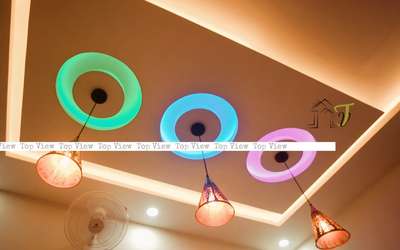 Gypsum ceiling #GypsumCeiling #saintgobain-gyproc #KeralaStyleHouse #diningarea #HomeDecor #newdesigin