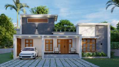 Exterior design #KeralaStyleHouse #keralahomedesignz #keralahomeplans