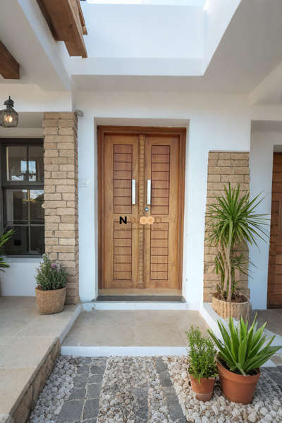 Double doors mahogany