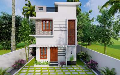 small home design @ Trivandrum  happiest client :Mr. abin &family  #ElevationHome #KeralaStyleHouse #keralastyle #3D_ELEVATION #modernhome #SmallHouse #sweethome #trivandrumhomes