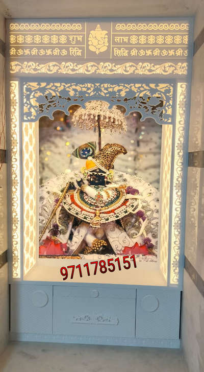 ## Customized Backlight Corian Mandir ##9711785151##