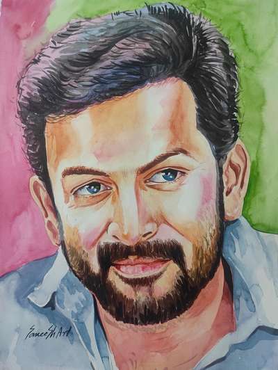 my water colouring. ഇതുപോലെ നിങ്ങളുടെ ചിത്രം വരയ്ക്കണോ 1500 രുപ മാത്രം 9562953223