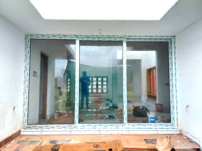 Techno Win uPVC Kannur- 3 Track Sliding Door With 8mm Toughened Glass,,