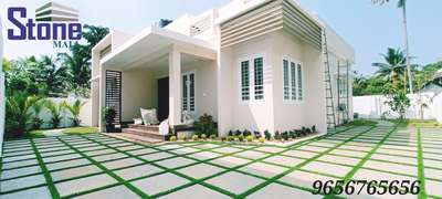 Tandoor stone with artificial grass 🏠