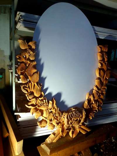 wood carving.... mirror frame...6feet hight