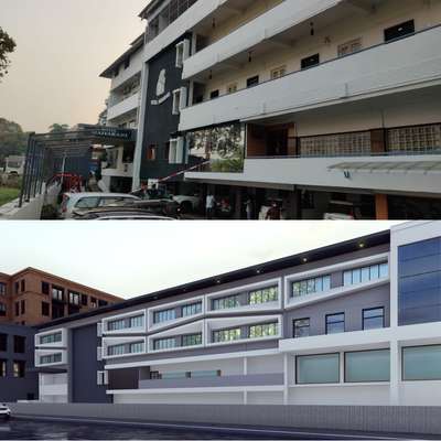 Hotel Face lifting Proposal
 #kerala_architecture #hotel_design #architecturaldesign #renovations