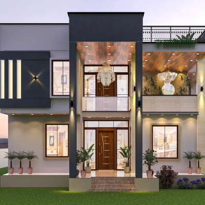 villa design #ElevationDesign  #3d  #render3d3d  #HouseDesigns