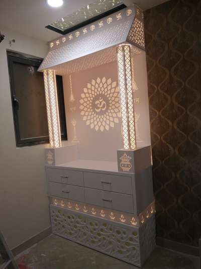 ## Customized Backlight Corian Mandir ## 9711785151##