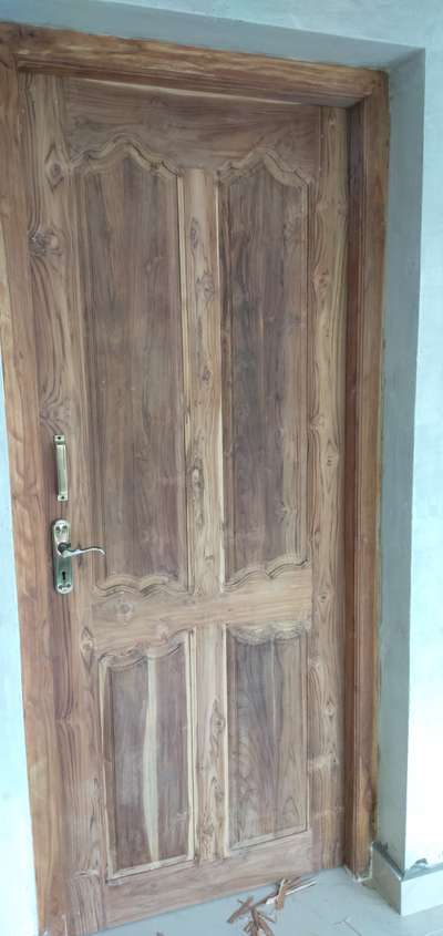 wooden bed room door  #