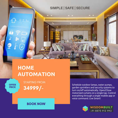 *Home Automation *
You can now automate your existing home or office in this price range without any re-wiring or wall breaking. In this package, you can bring six(6) existing switch controls and remote operations of AC/TV/Home theatre system/Set-top box in a room. For example, this package is enough to bring the controls of common outdoor and indoor lamps Plus the lights, fan and AC/TV control in your bedroom. The package is scalable.
