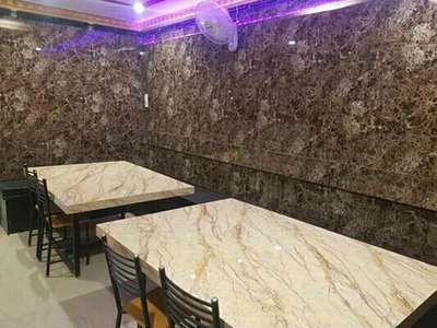 Poly Granite Sheet Hotel Wall & Table