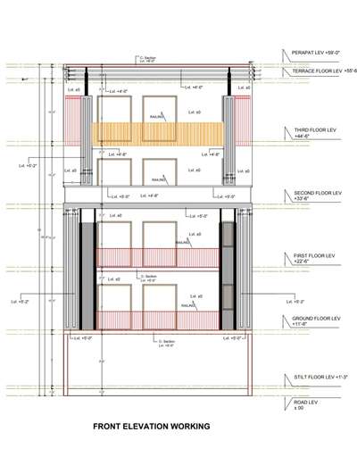 2D FRONT ELEVATION # WORKING DRAWING # CLASSICAL ELEVATION # 2D GRAPHIC # MODEL # LATEST # MODERN ELEVATION
