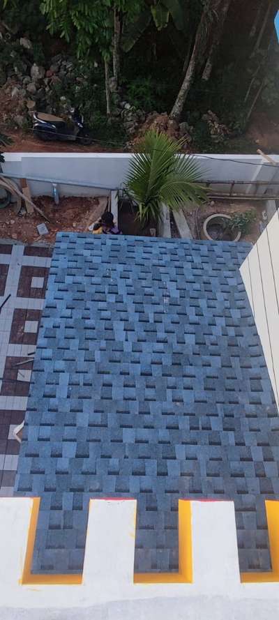 Blue colour   #RoofingShingles  #shinglesinstallation  #Shingles  #architecturedesigns