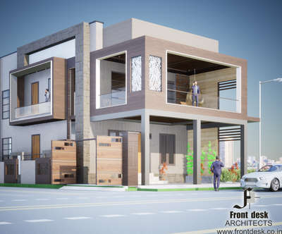 # Call Now 9649489706.👇👇
#50x85 Feet Plot 3D Front Elevation Design.
 #House Exteriors Design...