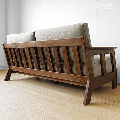 wooden sofa natural पोलिस