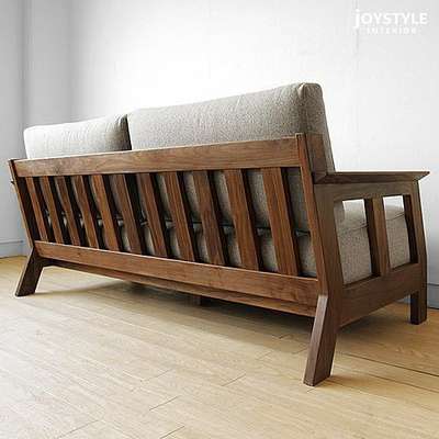 wooden sofa natural पोलिस