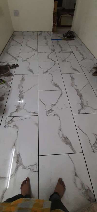 2×4 vetrifad flooring tiles and epoxy