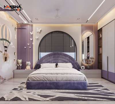 Modern and Luxury Purple bedroom ☺️💕 
 #purpulebedroom  #MasterBedroom  #modernbedroom  #luxurybedroom  #InteriorDesigner  #Architectural&Interior  #nakshabanwao