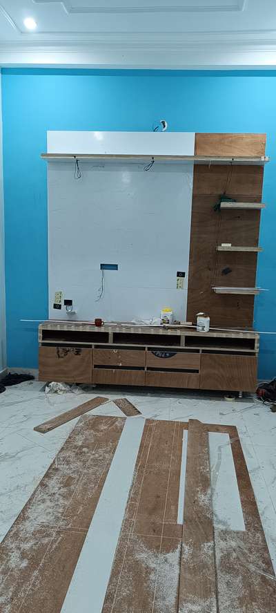 Lcd pannel work under process #Carpenter  #LCDPenl  #LivingRoomTVCabinet  #ClosedKitchen