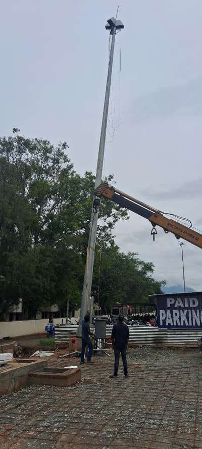 high mast work for Indian railway