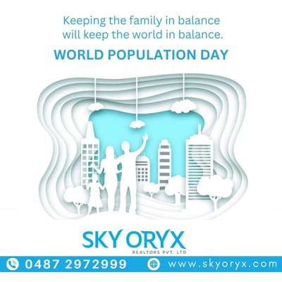 Let's celebrate our family in a balanced way, and contribute to saving our planet. ❤

#skyoryx #builders #buildersinthrissur #house #plan #civil #construction #estimate #plan #elevationdesign #elevation #architecture #design #population #worldpopulationday #india #density #humanrights