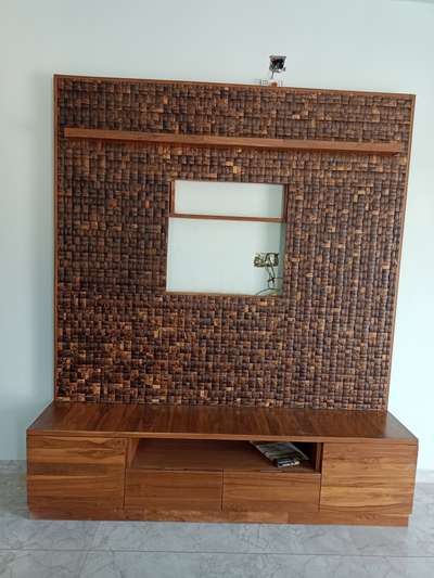 tv unit cladding with coconut